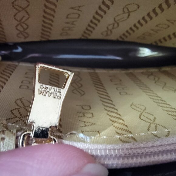 PRADA  Zipper Long Wallet Purse Clutch Nylon  Gray - Picture 10 of 16